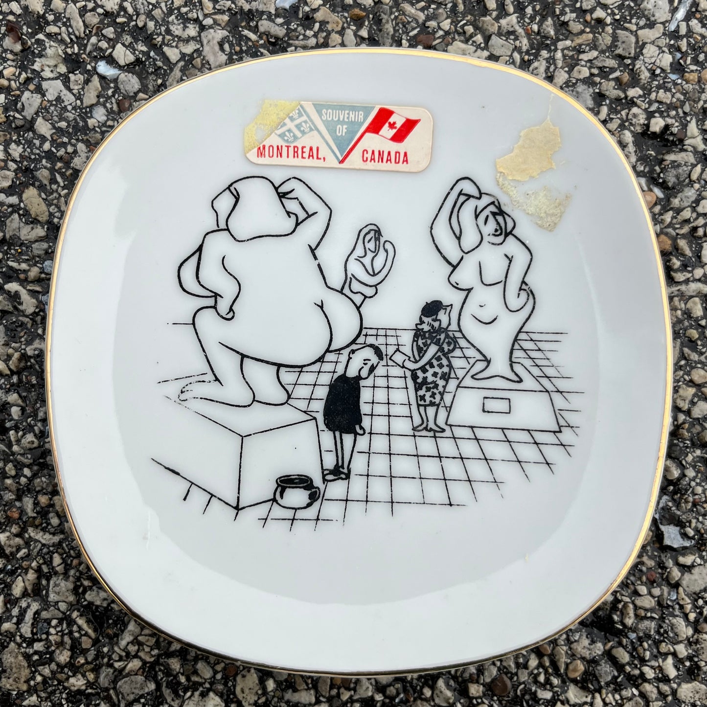 1950s Novelty souvenir dish.