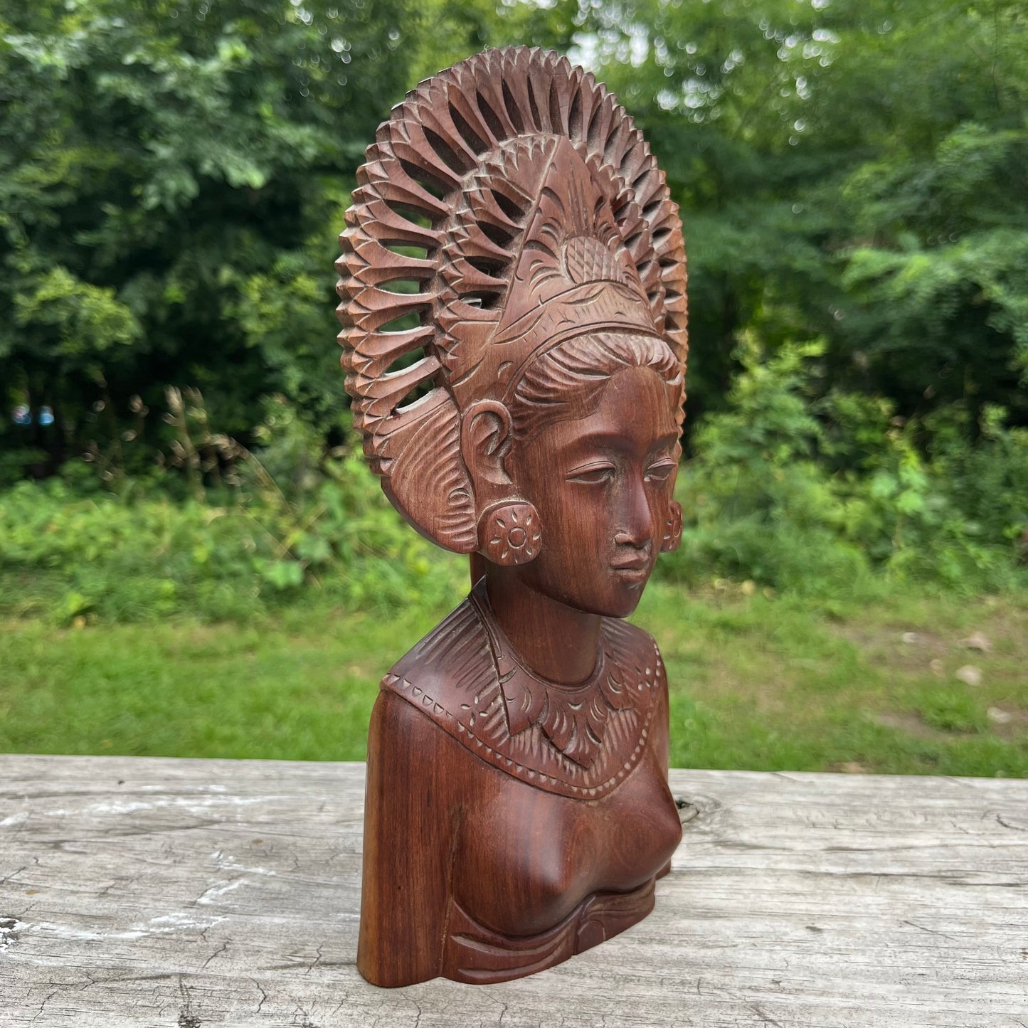 Vintage Balinese wood carving.