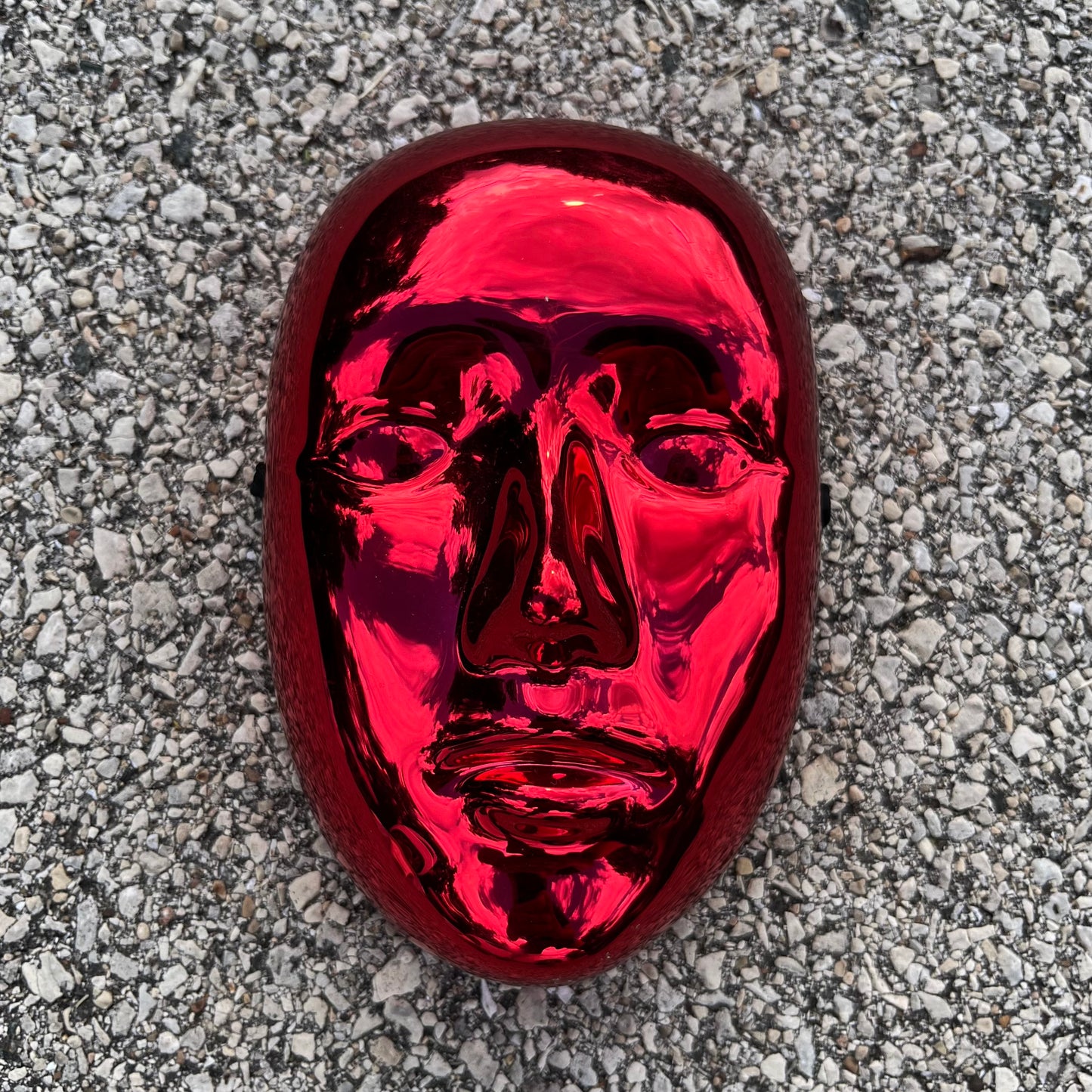 Vintage ceramic red mask.