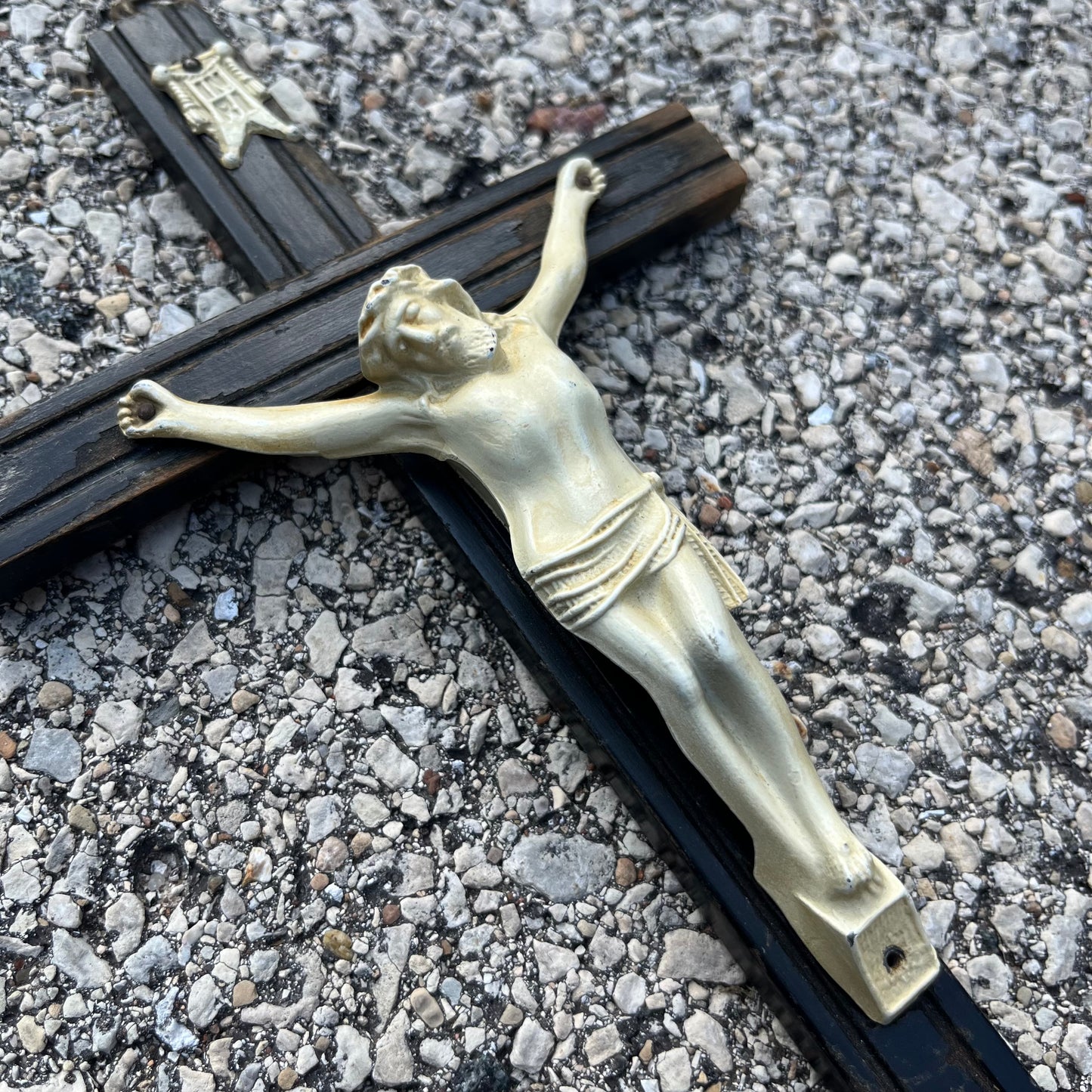Vintage wooden crucifix.