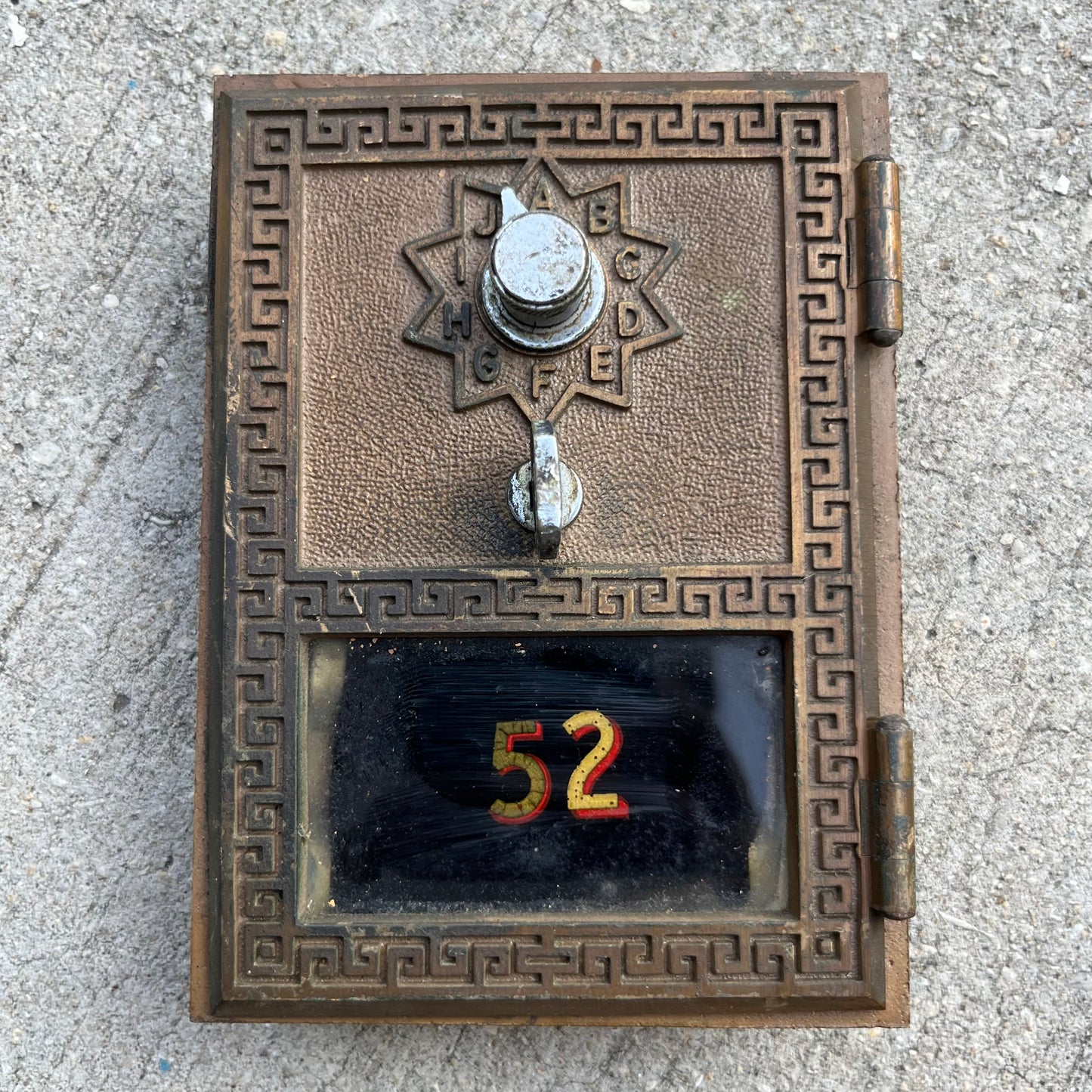 1950s U.S. P.O. Box door.