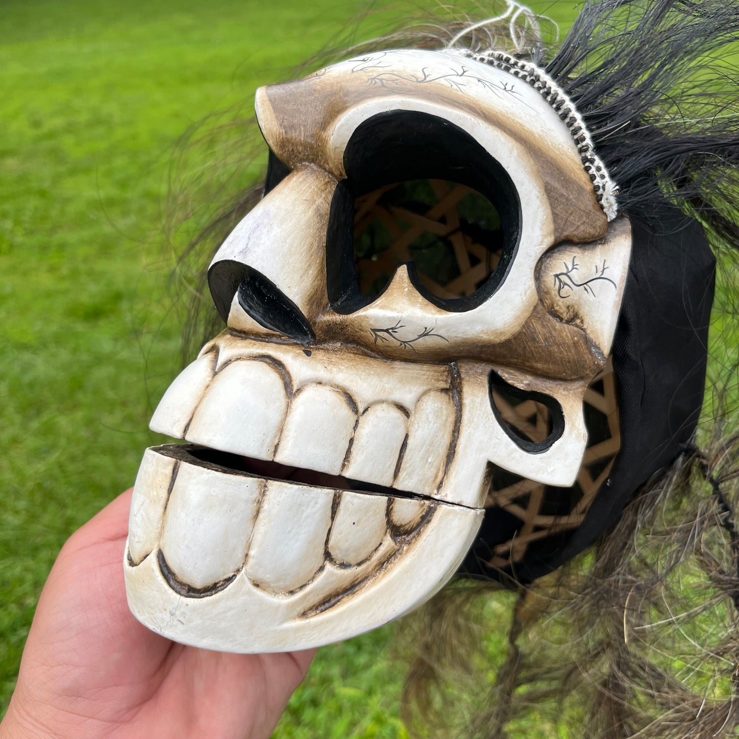 Vintage Balinese skull mask.