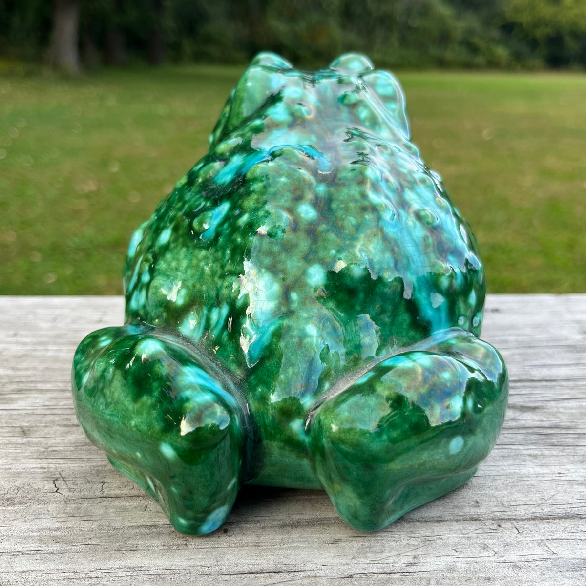Vintage ceramic toad.