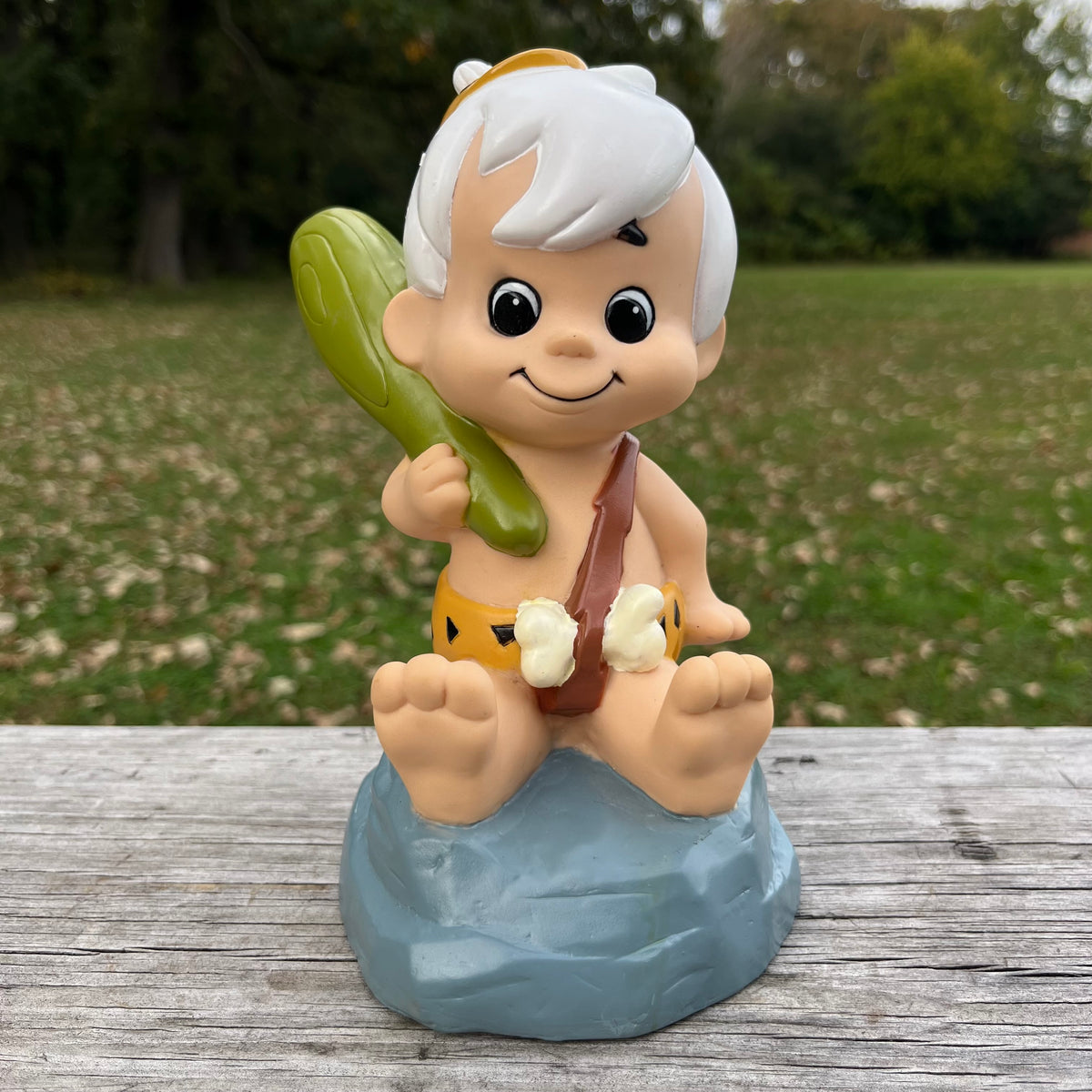 1994 Vinyl Bam Bam toy.