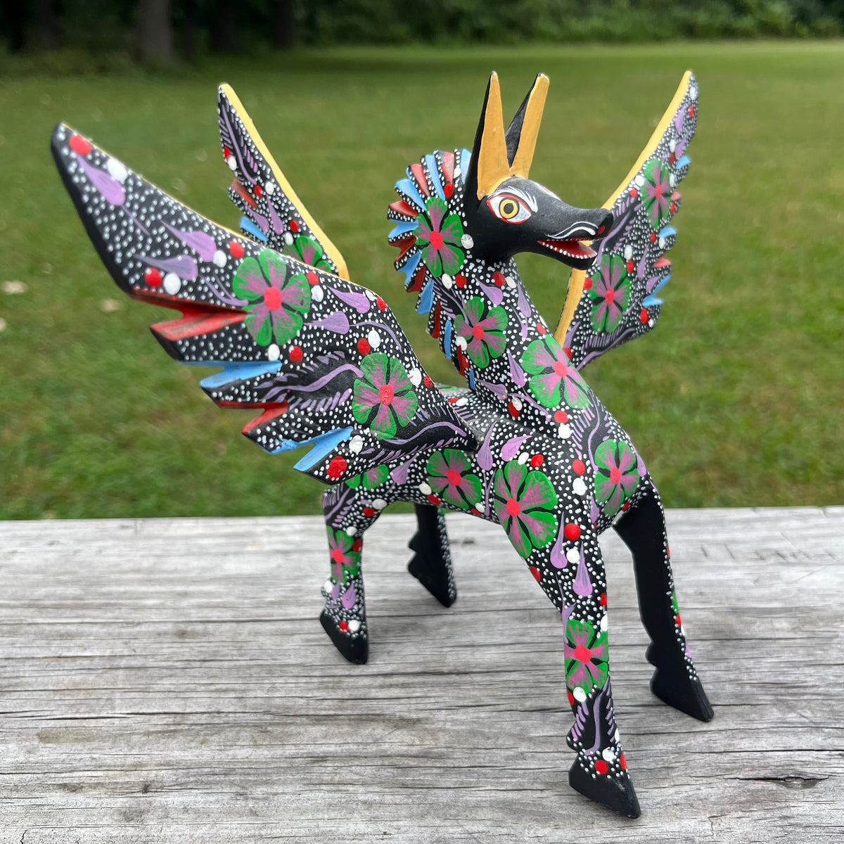 90s hand crafted Oaxacan Pegasus Alebrije.