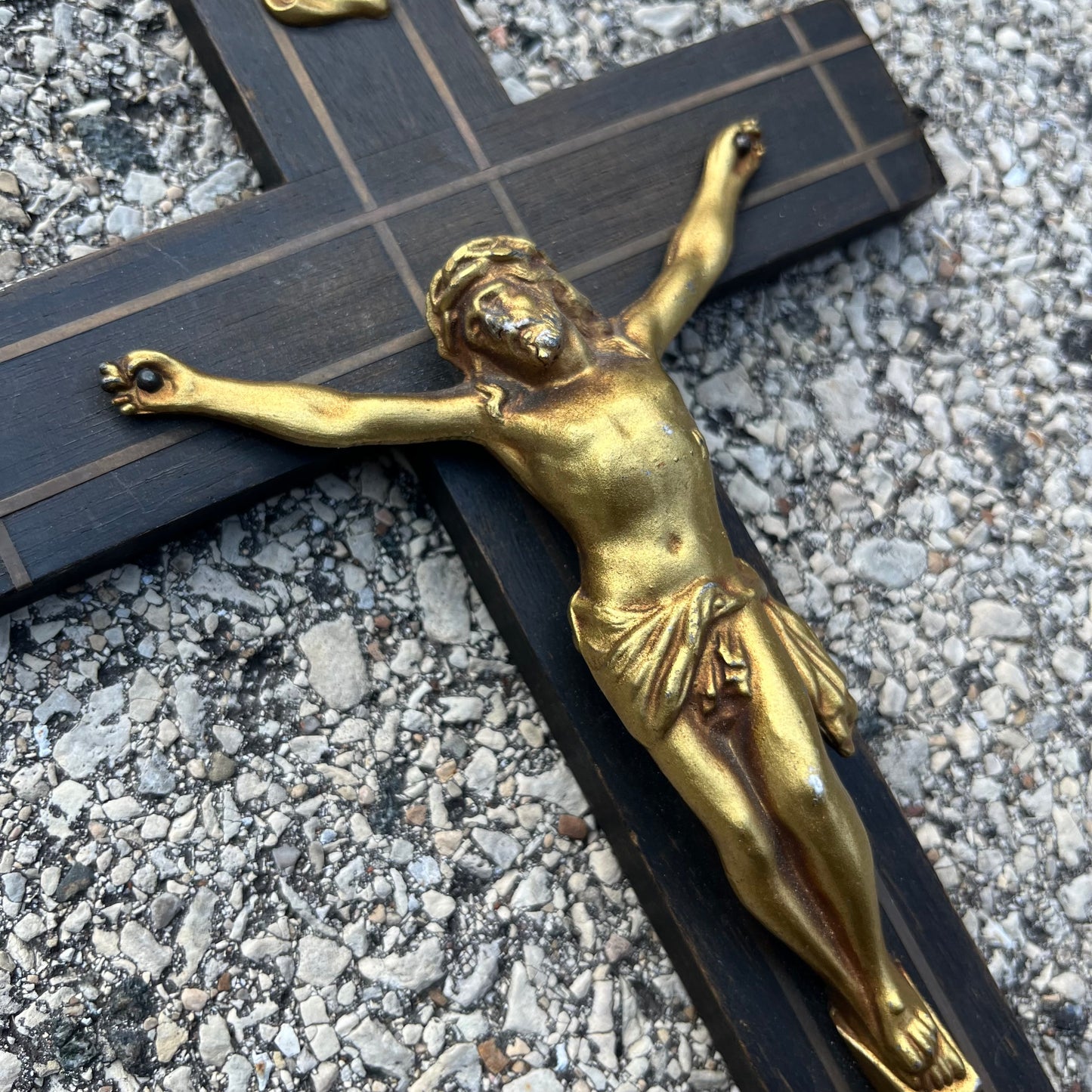 Vintage wooden crucifix.