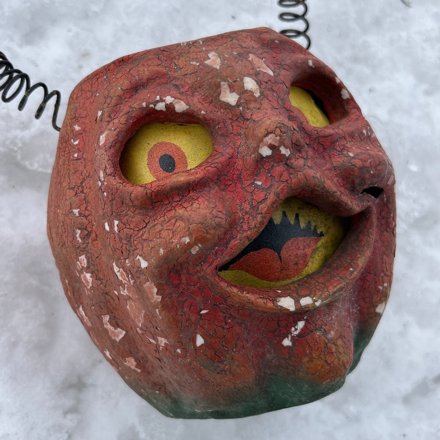 Vintage Paper mache pumpkin head.