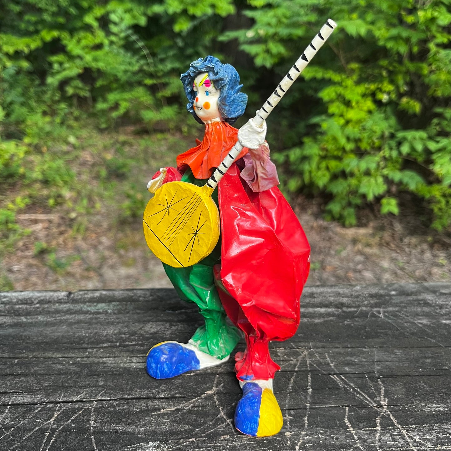 Vintage paper mache clown.