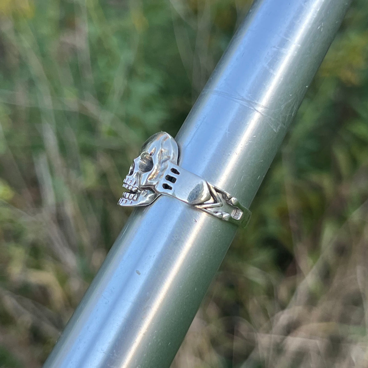 Sterling Silver Skull ring. Size 11.25.