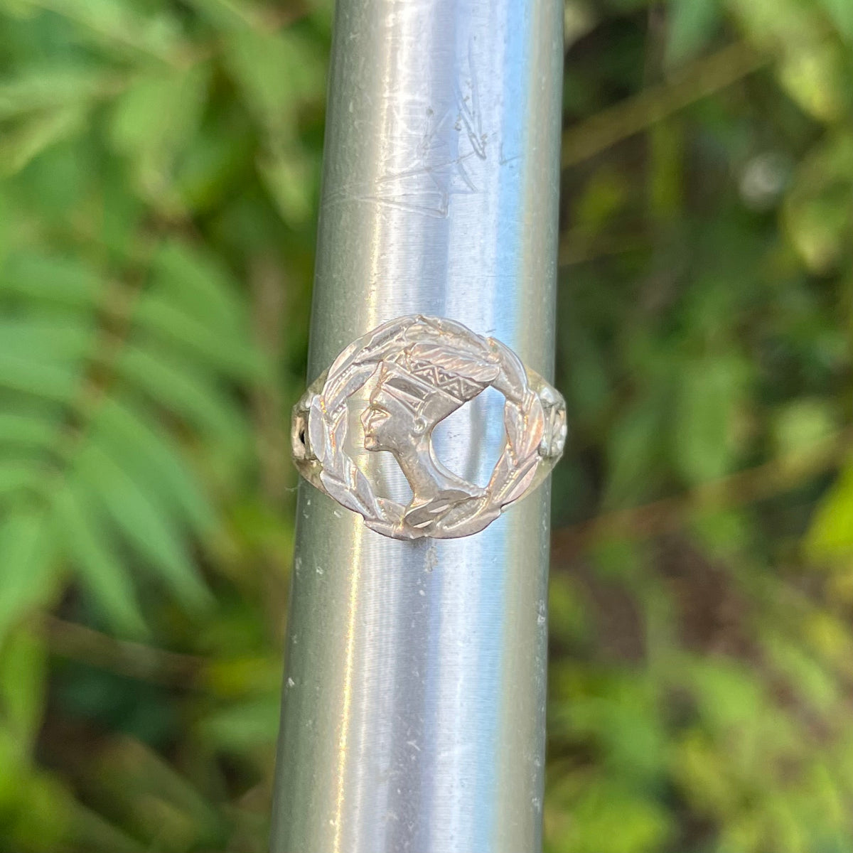 Vintage Sterling silver Egyptian ring. Size 11.25.