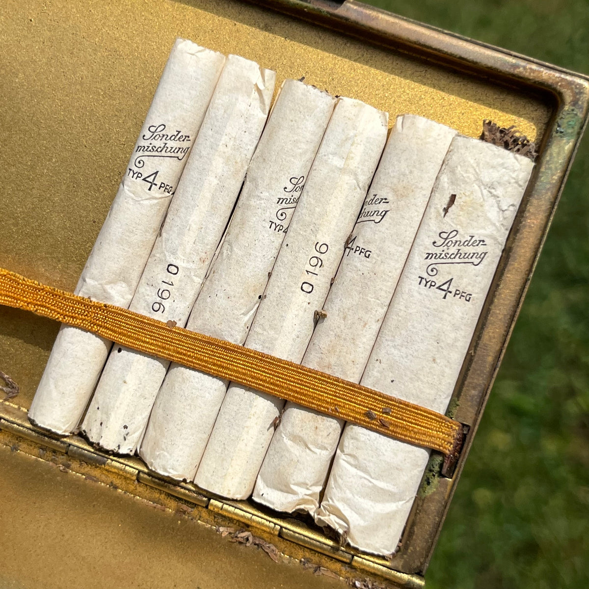 1940s Brass cigarette case.
