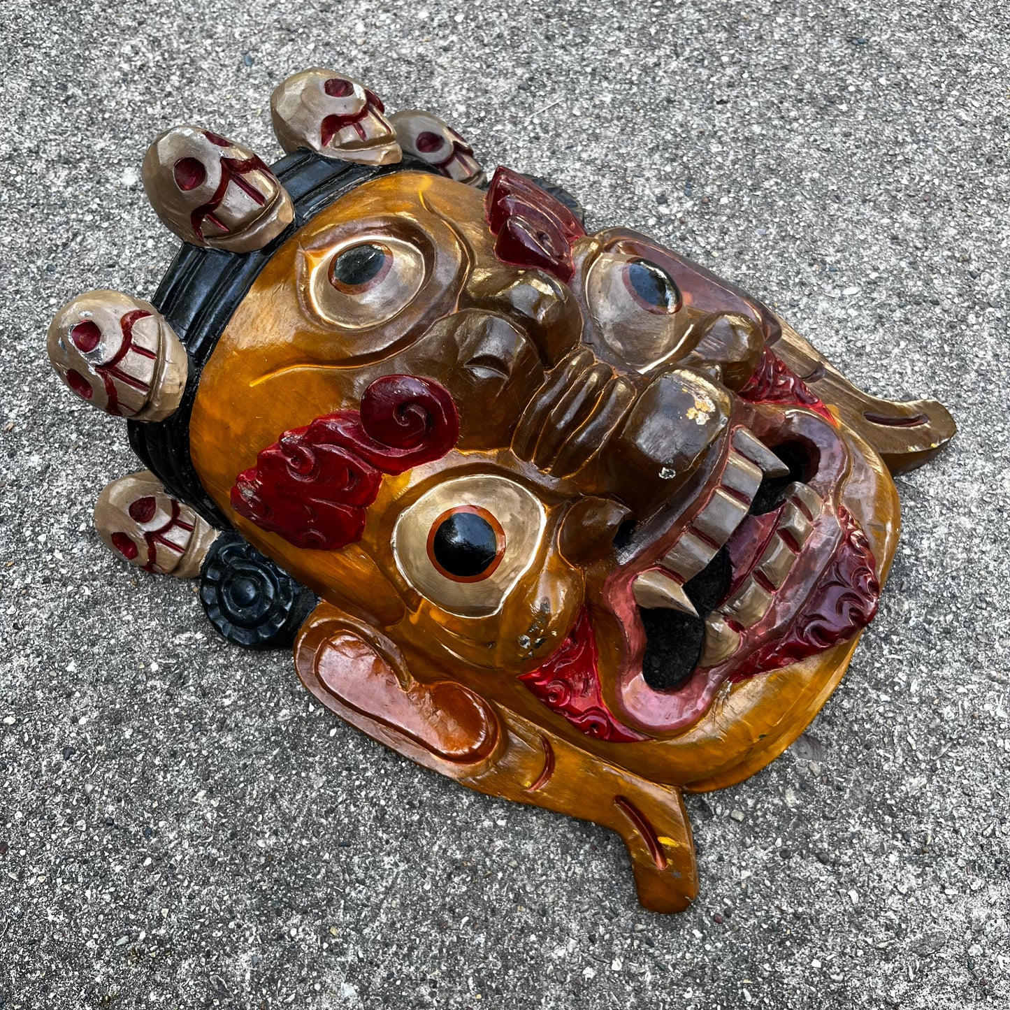 Vintage Nepali Bhairab Mahakala mask.