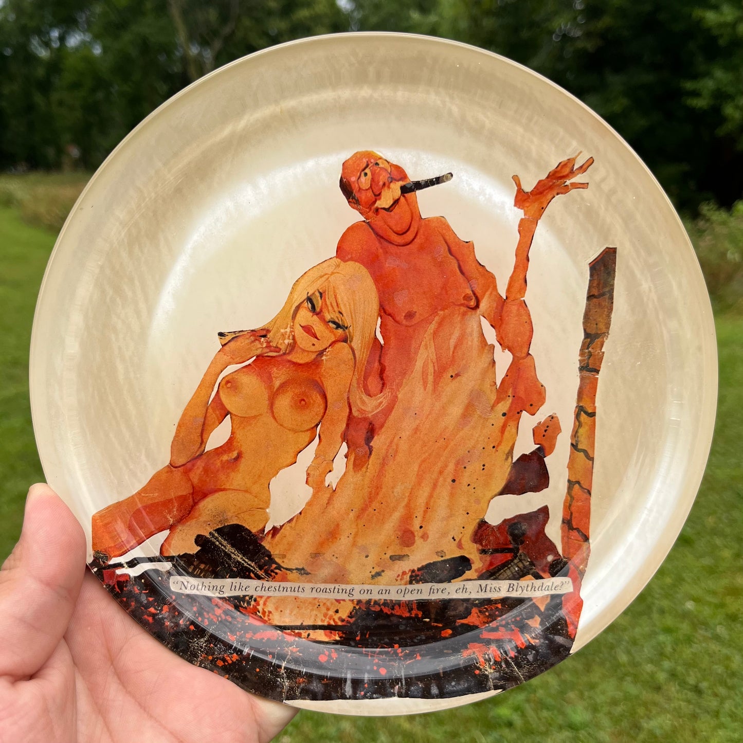 1969 Risque Erich Sokol plate.