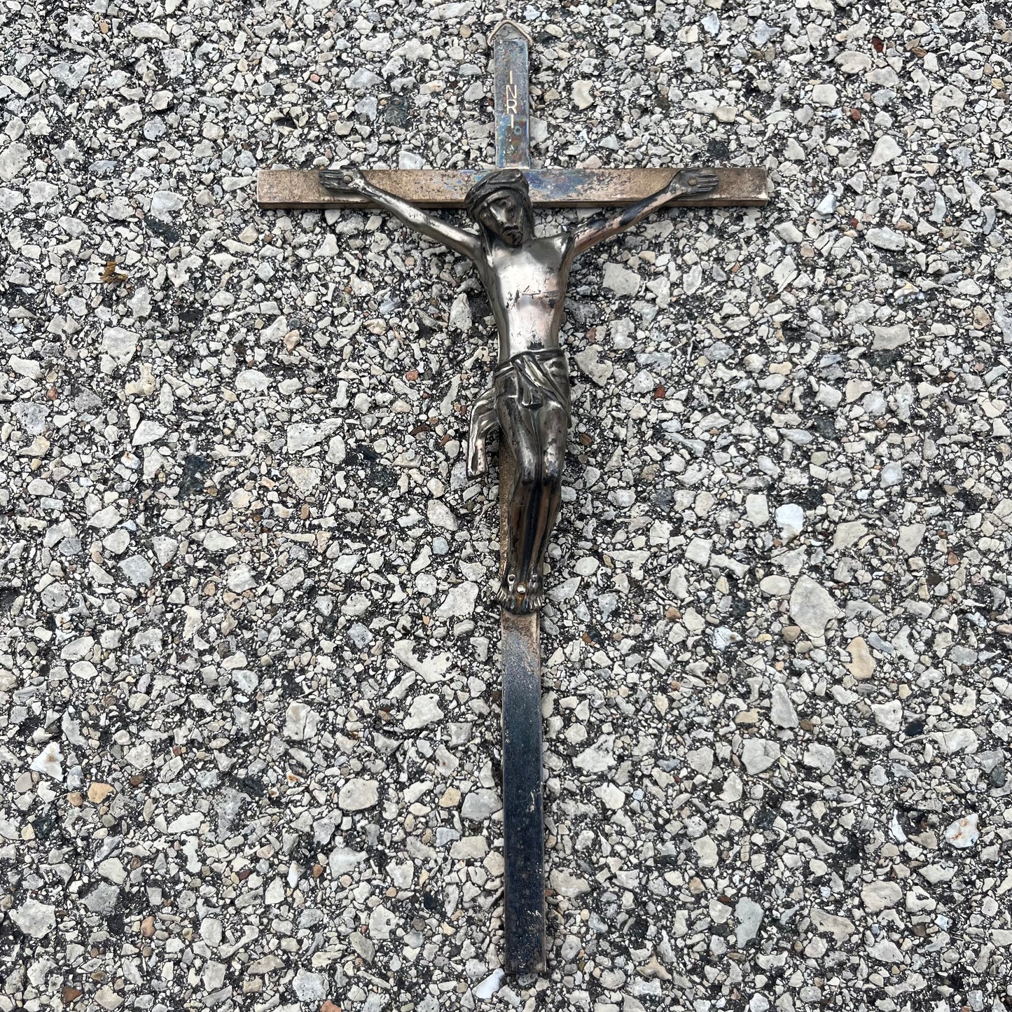 Vintage metal crucifix.