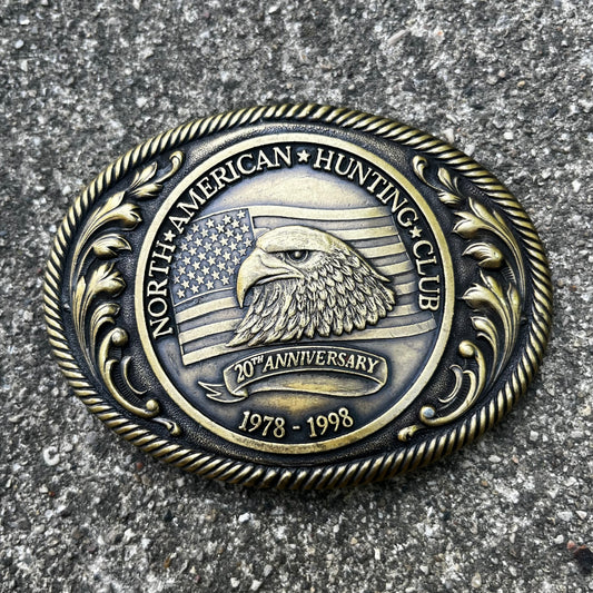 1998 North American hunting club belt buckle.