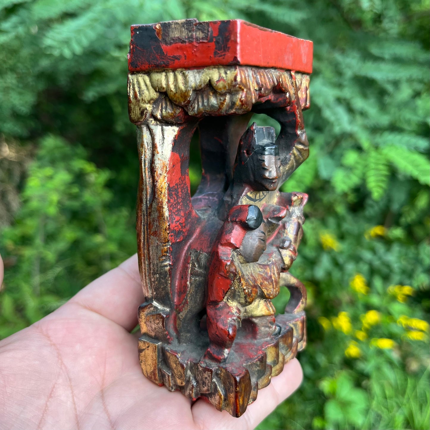 Antique Chinese wood carving.