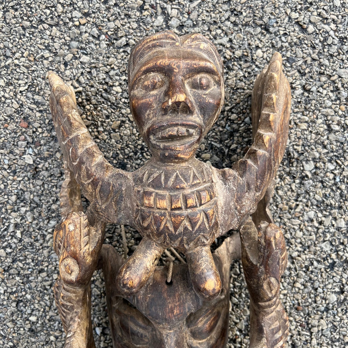 1950s Cherub devil mask from Jaleaca de Catalan.
