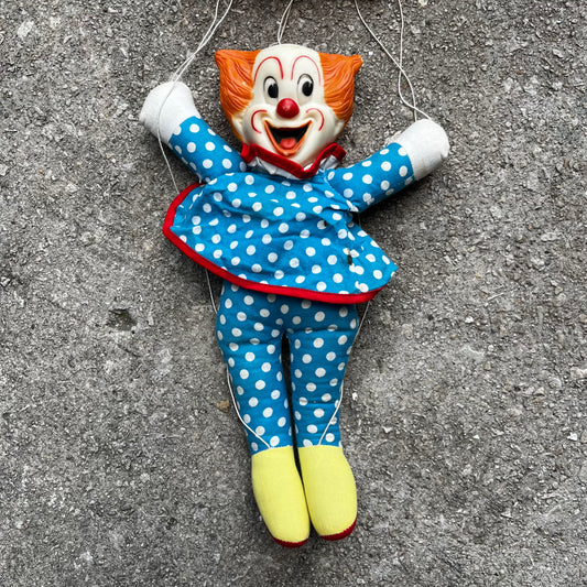 1970s Bozo the clown Marionette.