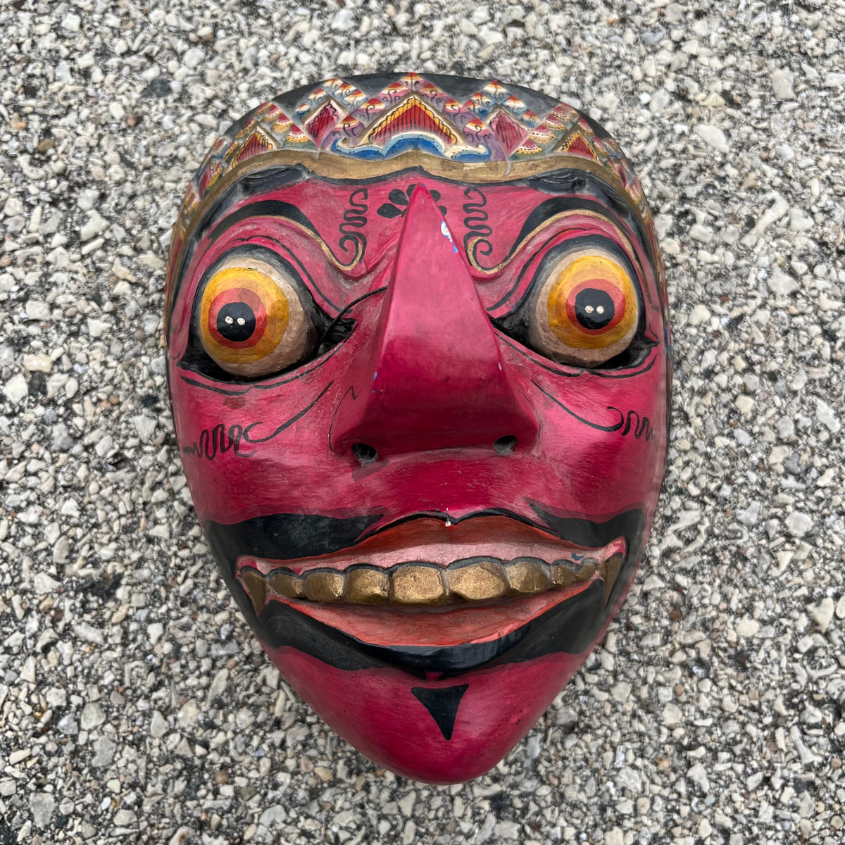Vintage Javanese dance mask.