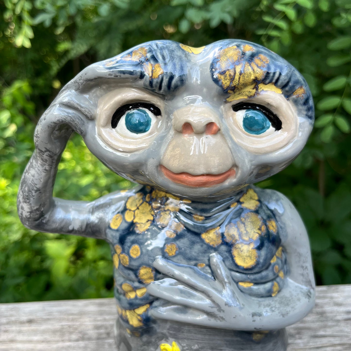 1980s Ceramic E.T. “Phone Nana” statue.