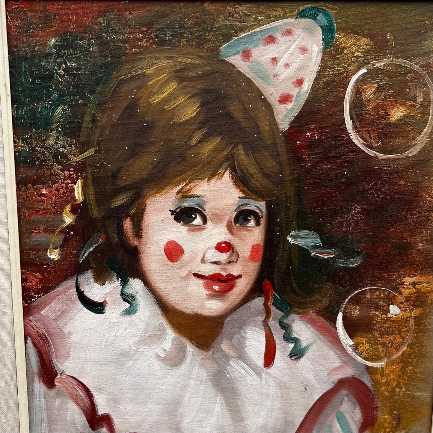 1980s Bubble clown painting.