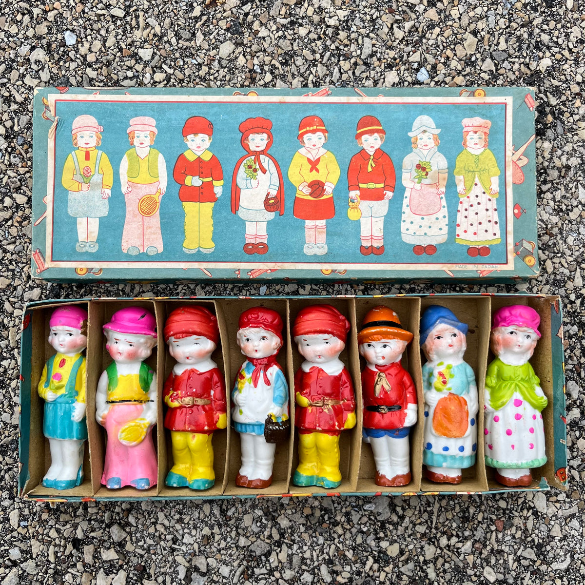 1940s Bisque toy set.