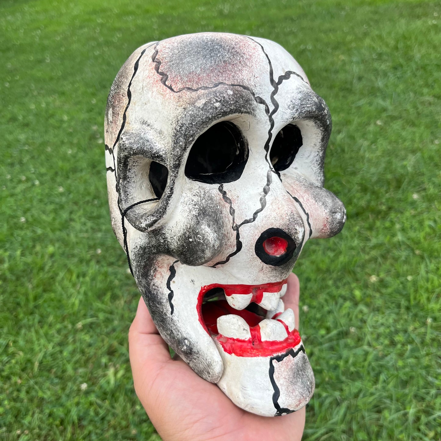 Vintage hand crafted skull mask.