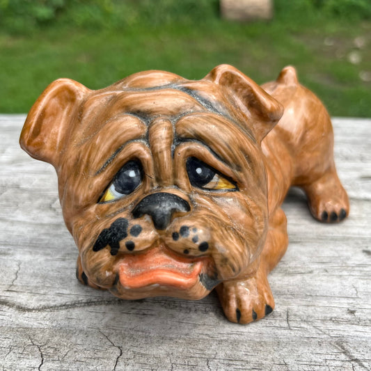 Vintage ceramic bulldog.