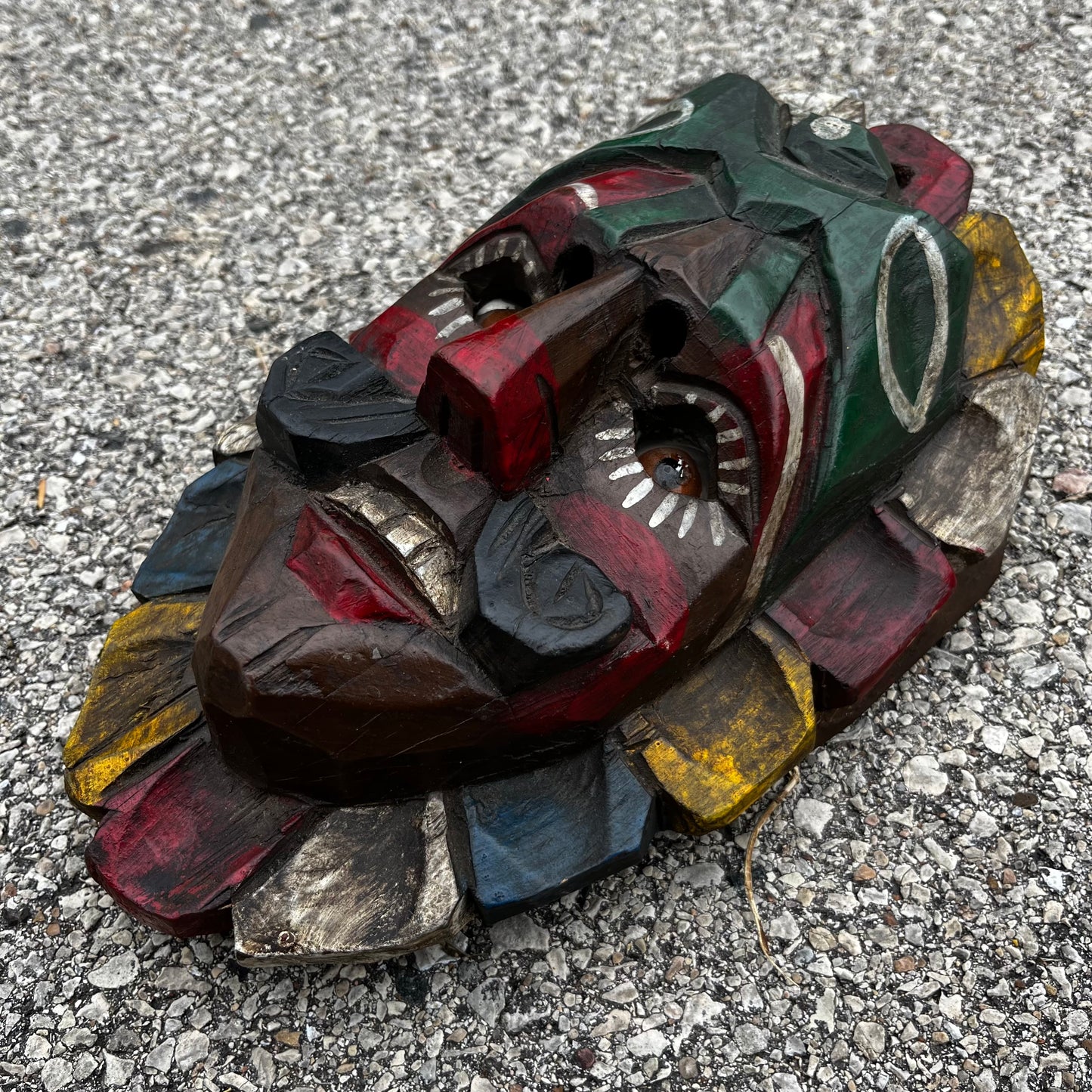 Vintage hand crafted Guatemalan dance mask.