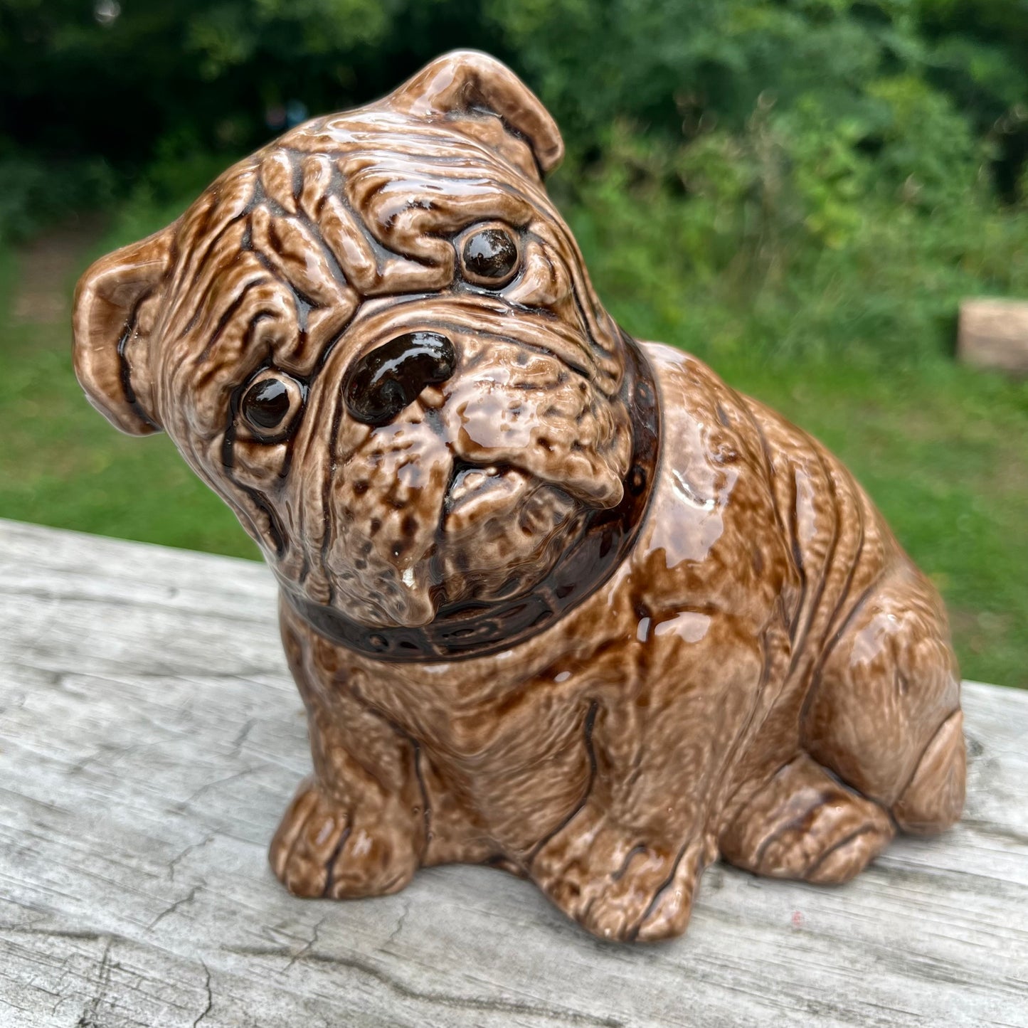 Vintage ceramic bulldog.