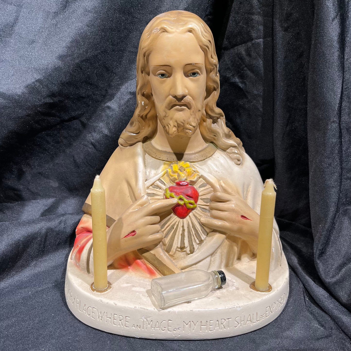 1950s Sacred heart of Christ bust.