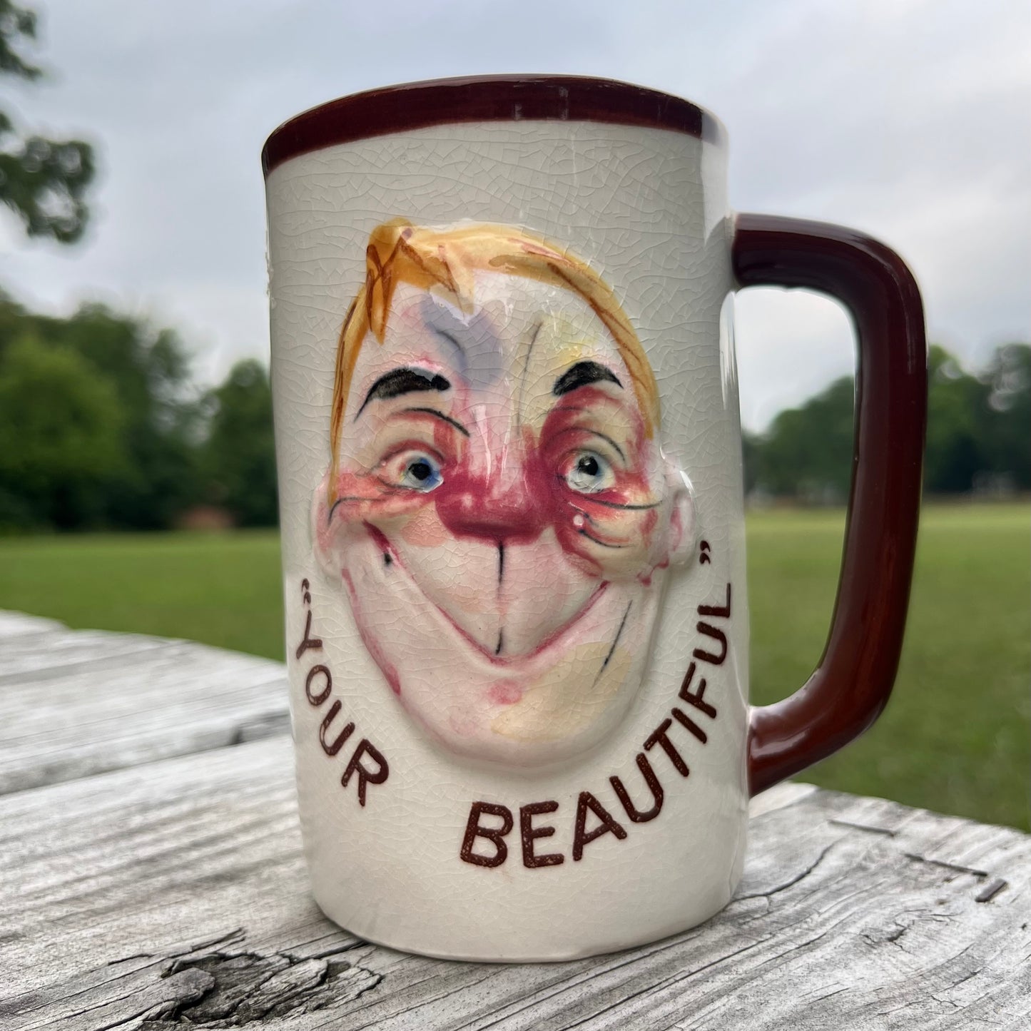 1950s “Your Beautiful” mug.