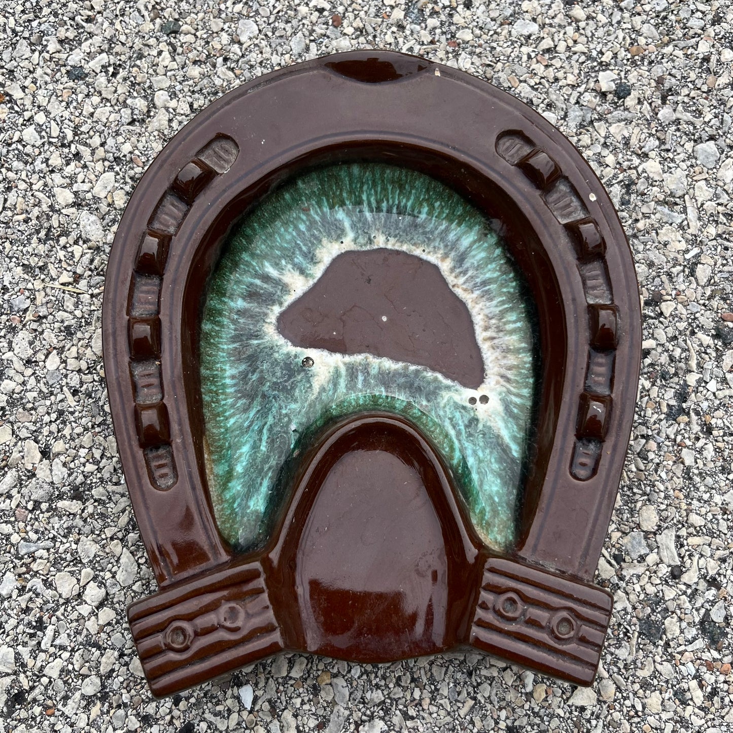 1950s Horseshoe ashtray.