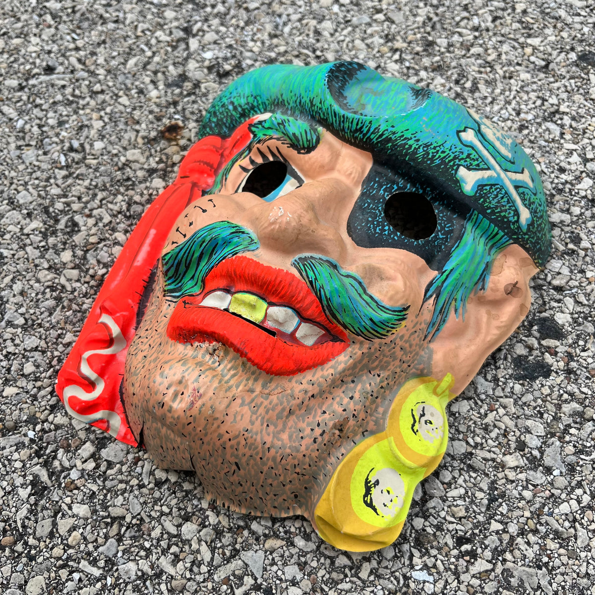 Vintage pirate Halloween mask.