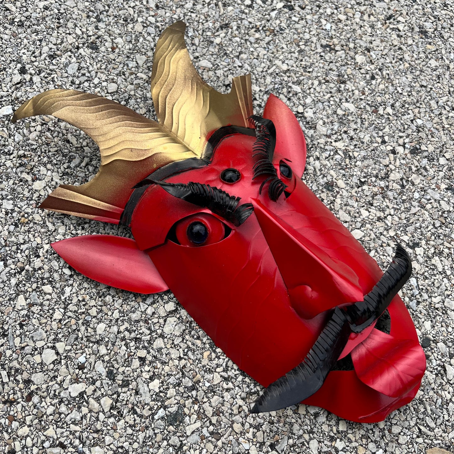 Vintage Taxco tin Diablo mask.