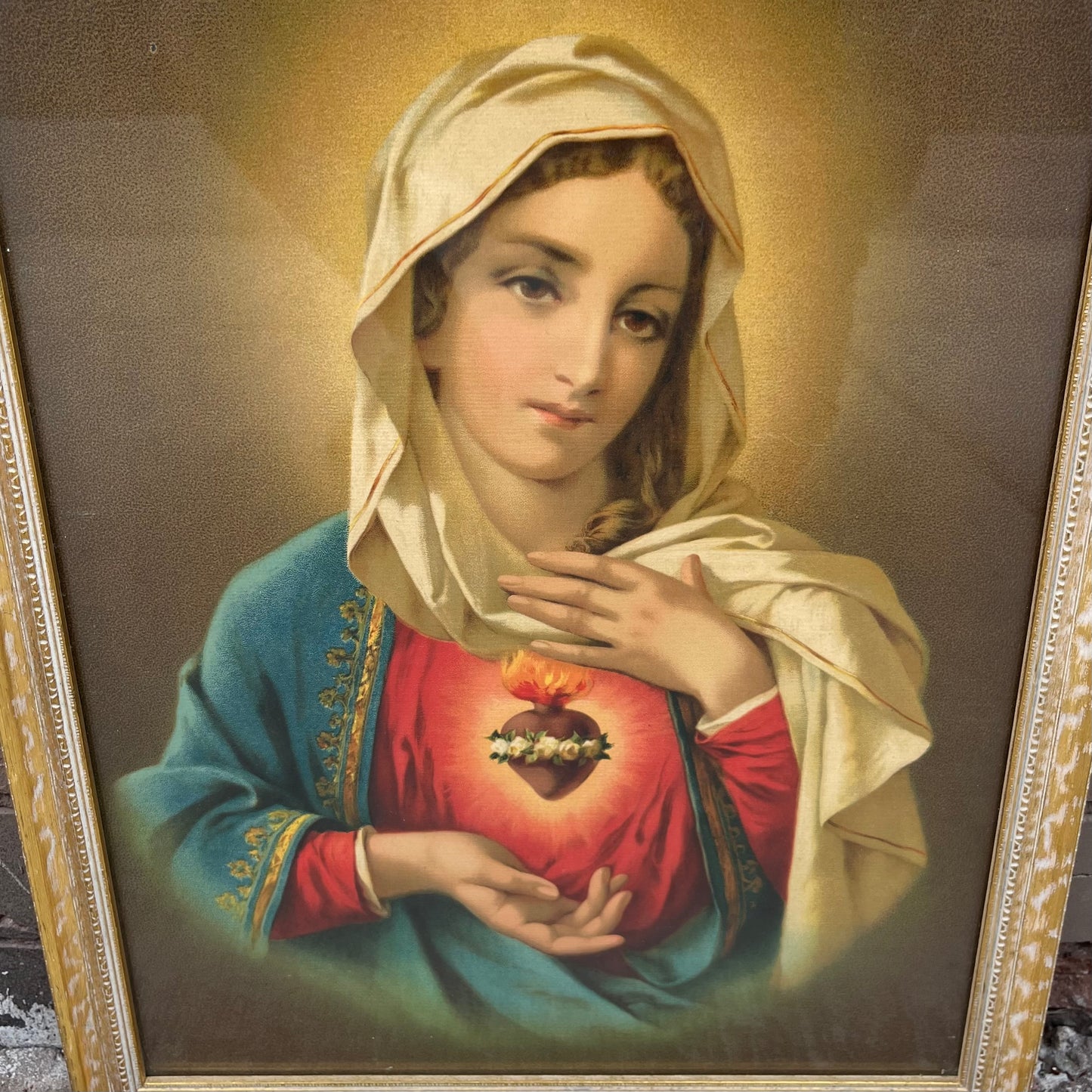 1957 Immaculate heart of Mary print.