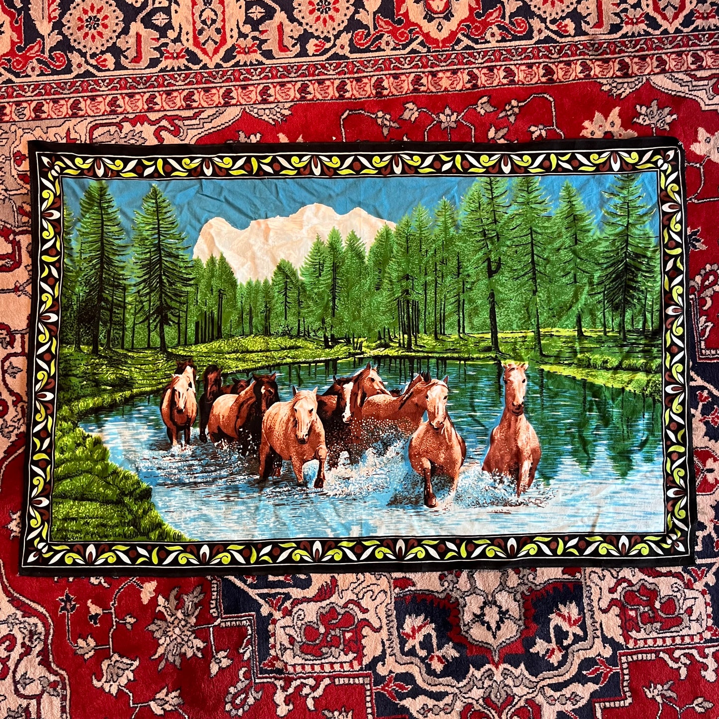 Vintage Stallion tapestry.