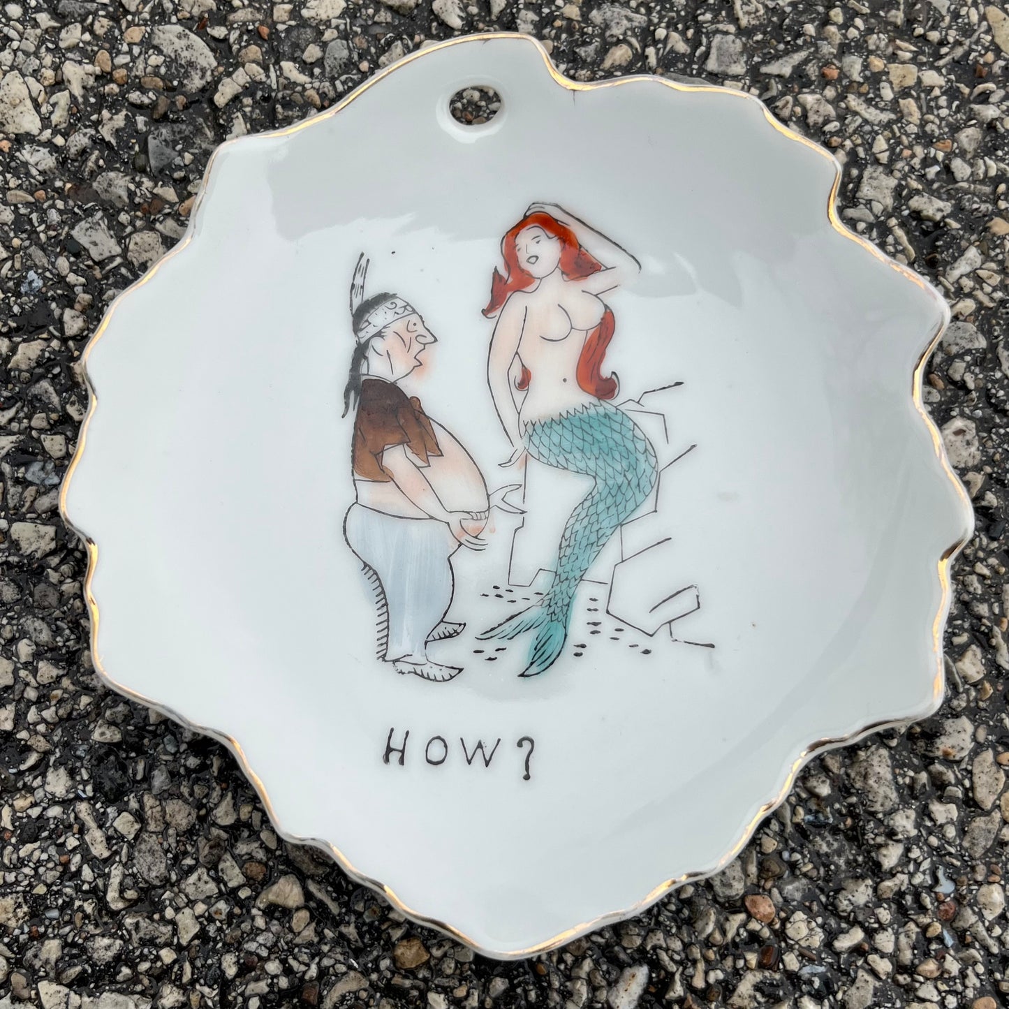 1950s Novelty souvenir dish.