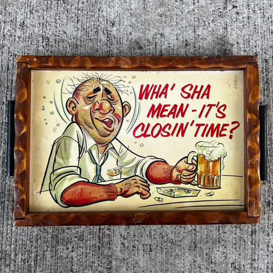 Vintage comical bar sign.