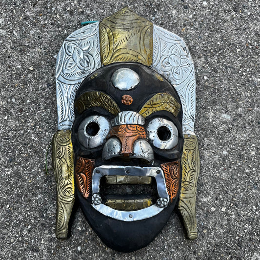 Vintage Tibetan Mahakala mask.