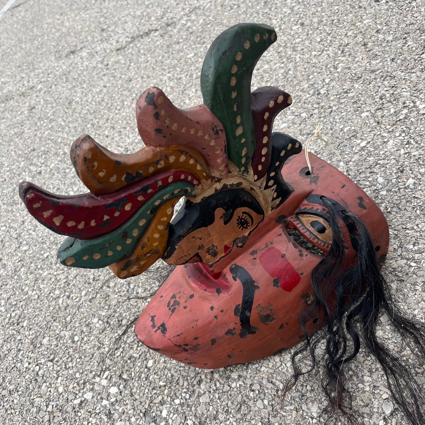 Vintage Mexican Apache mask.