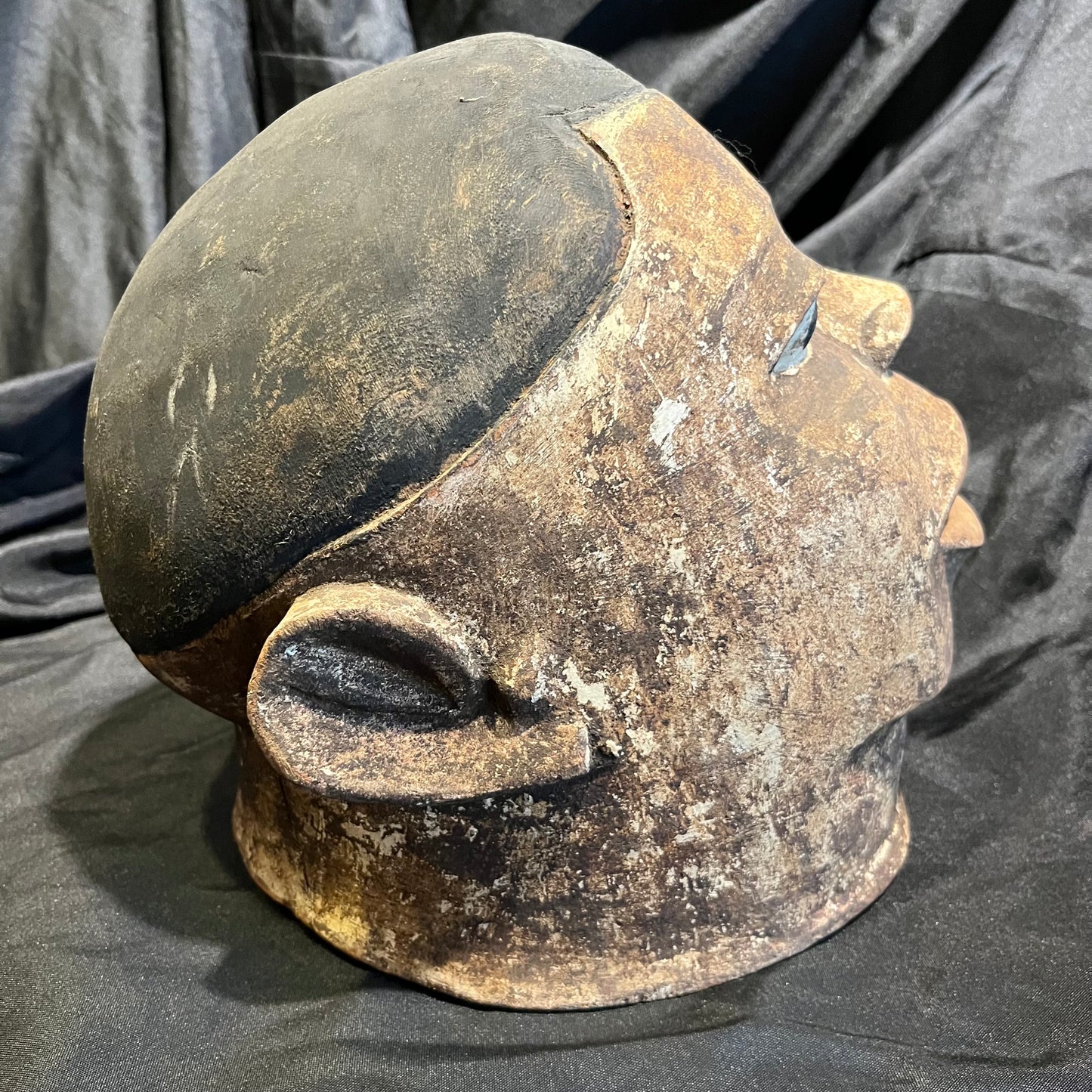 1940s Lipiko Makonde helmet.