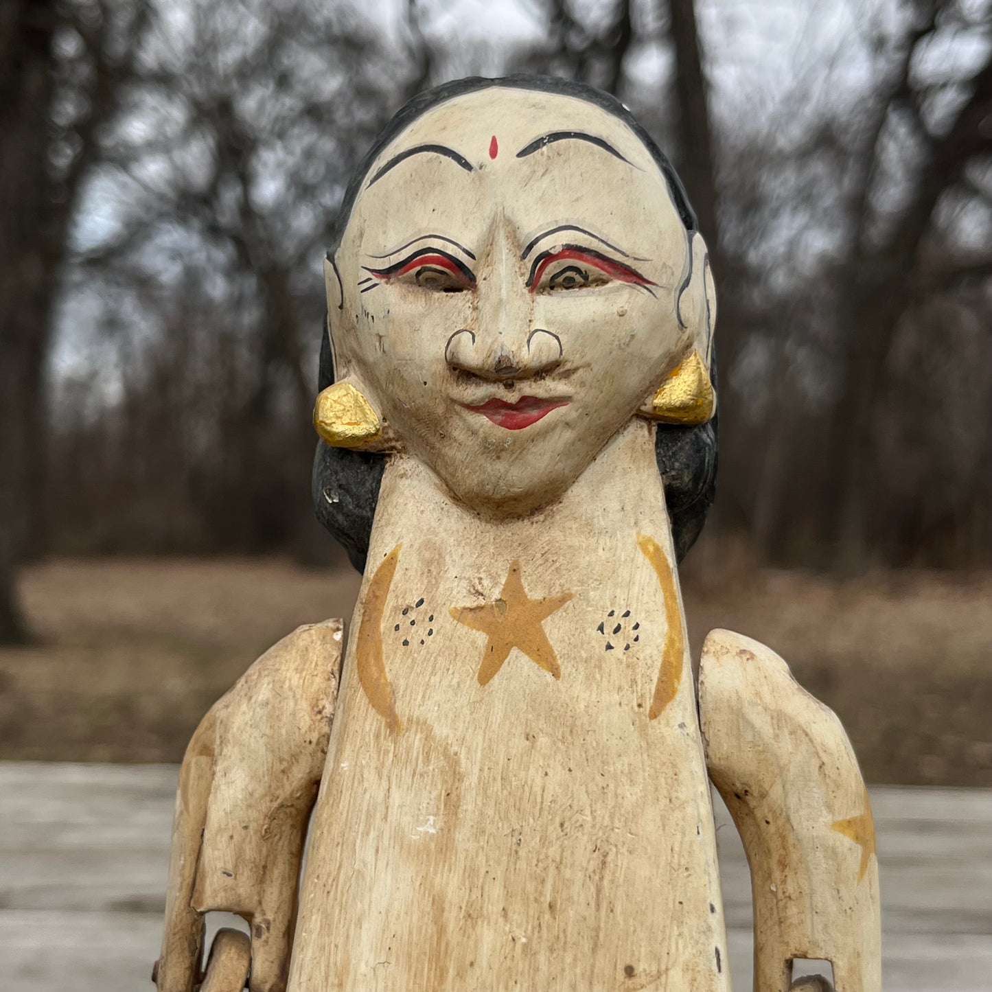 Vintage Balinese wood carving.