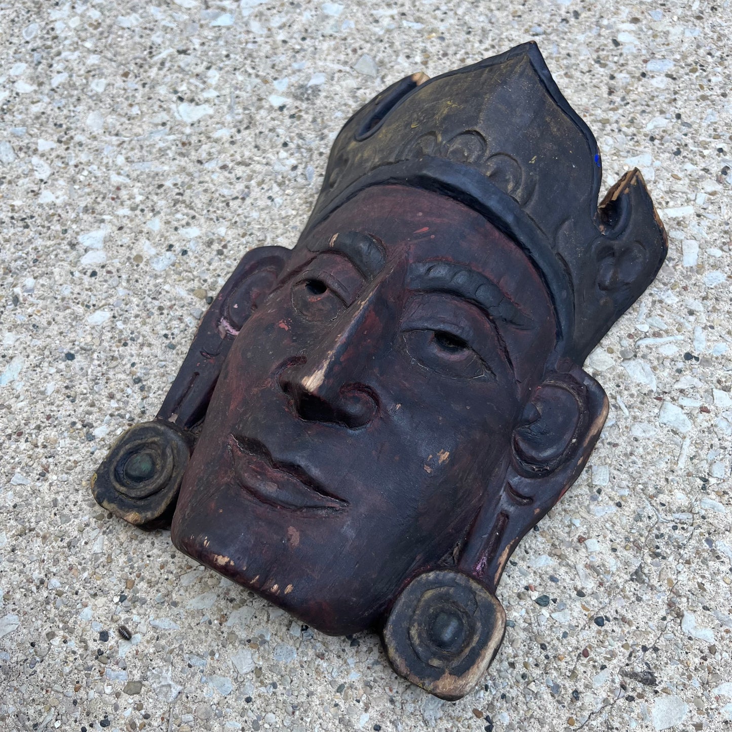 Vintage hand crafted Nepali mask.