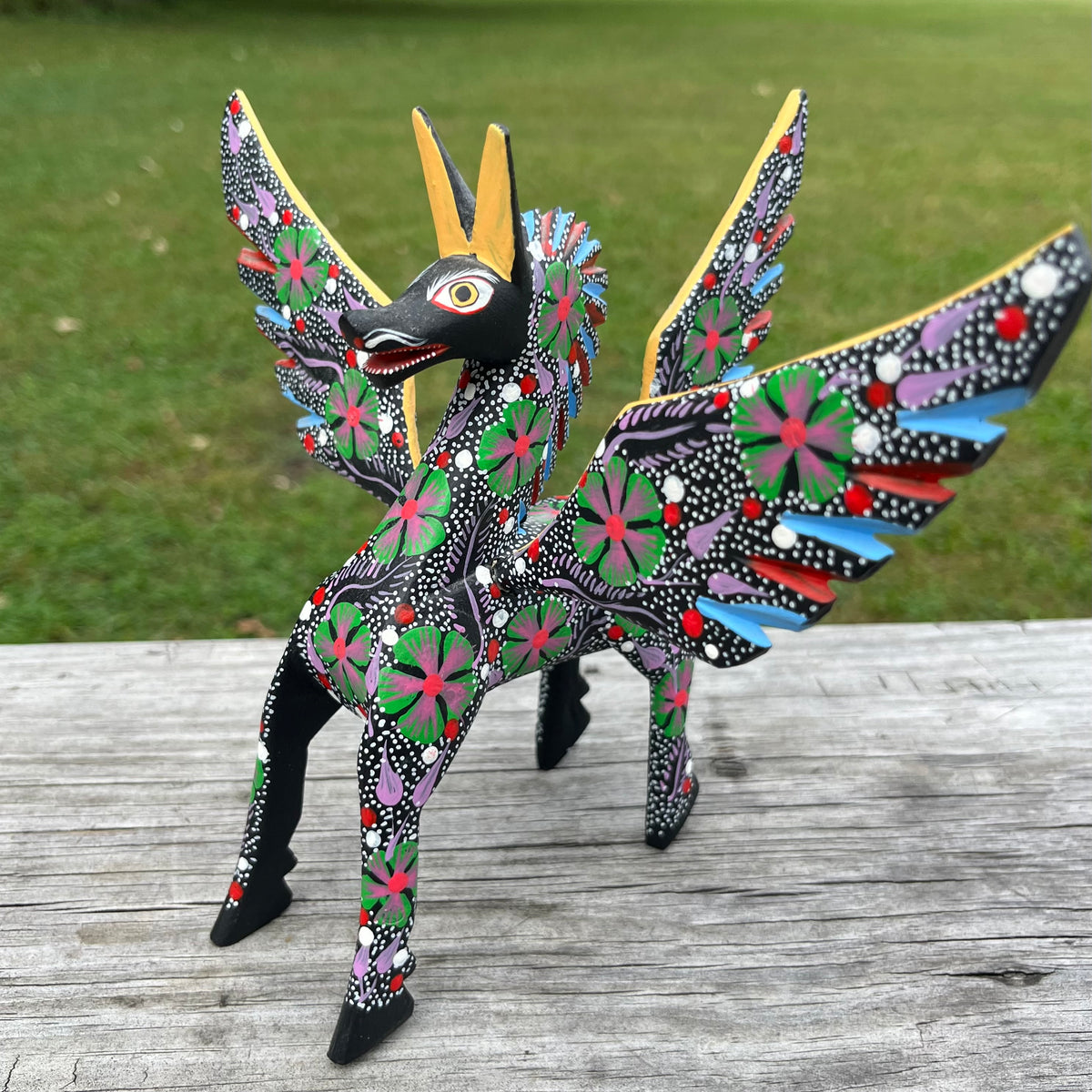 90s hand crafted Oaxacan Pegasus Alebrije.