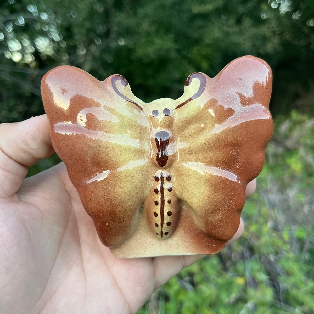 Vintage Butterfly wall pocket.