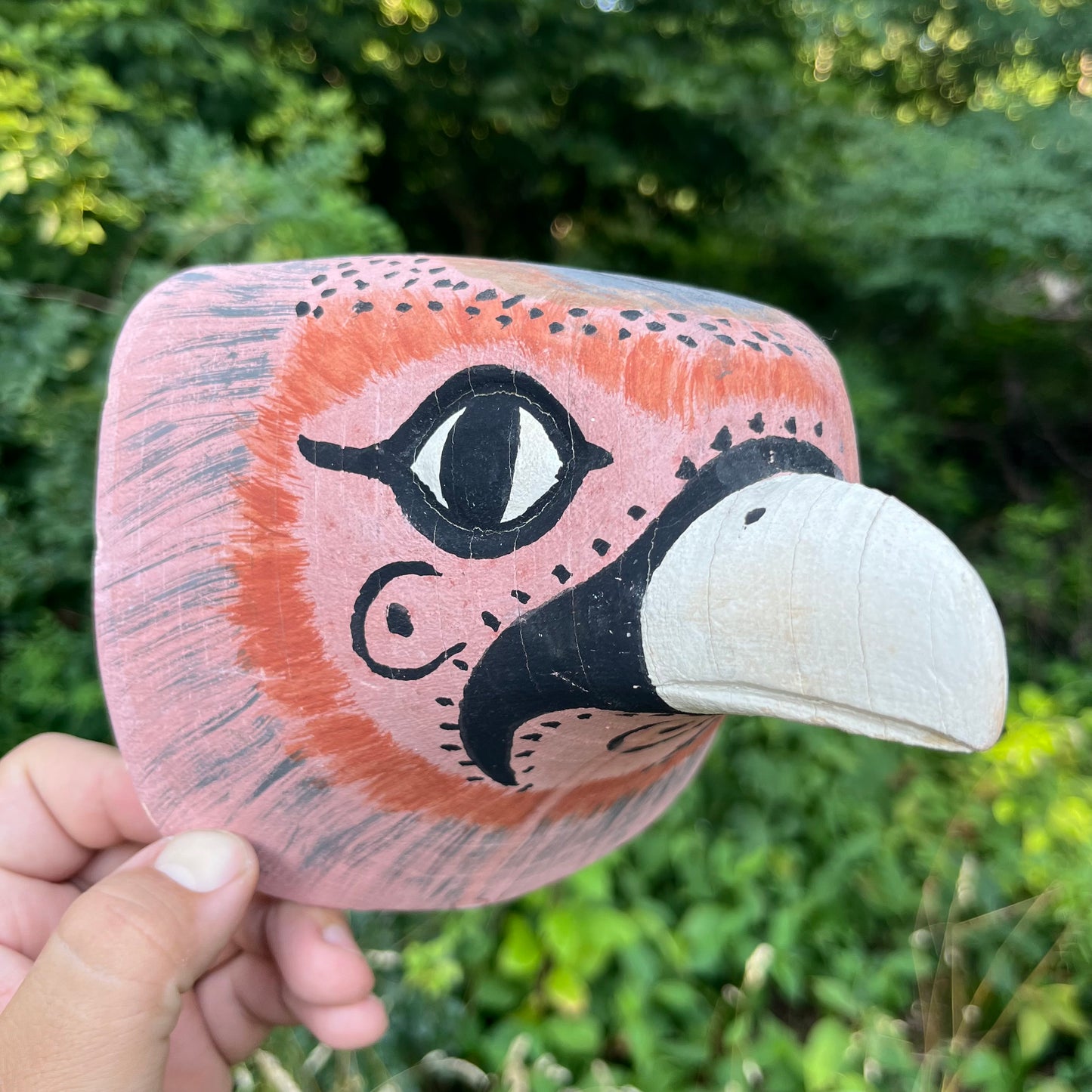 Vintage Argentinian Chané bird mask.