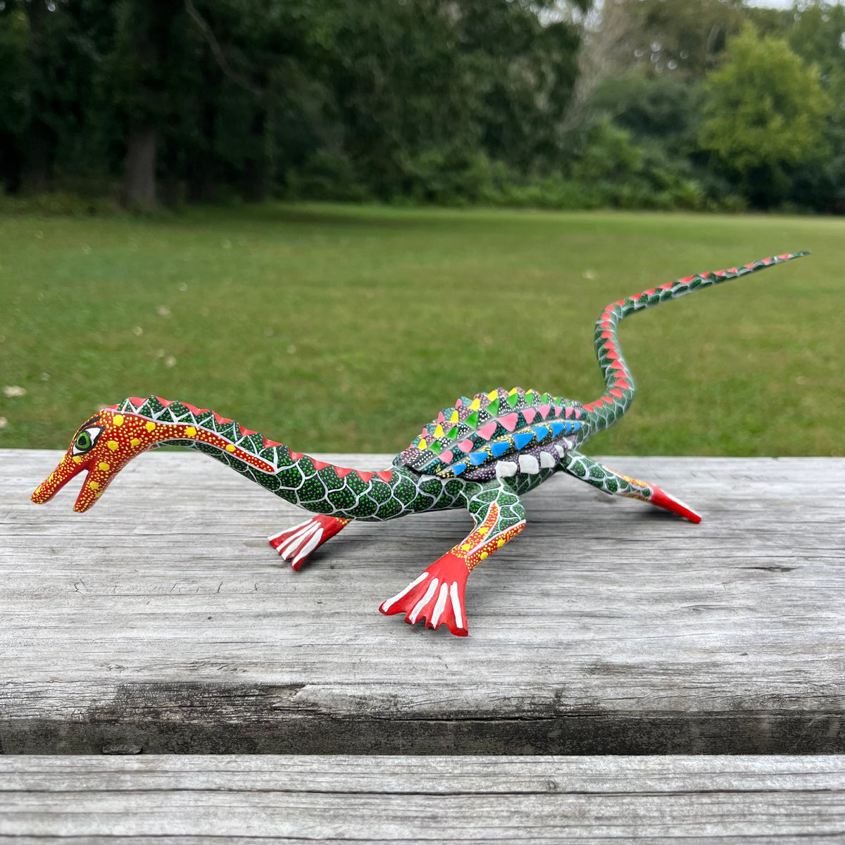 90s hand crafted Oaxacan lizard Alebrije.