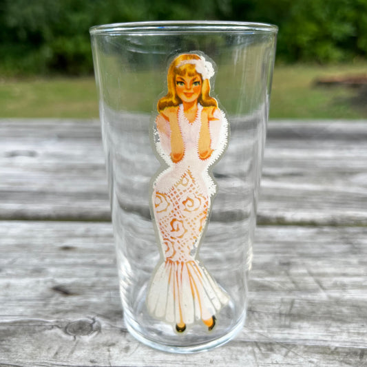 1940s Pin up Peakaboo glass.