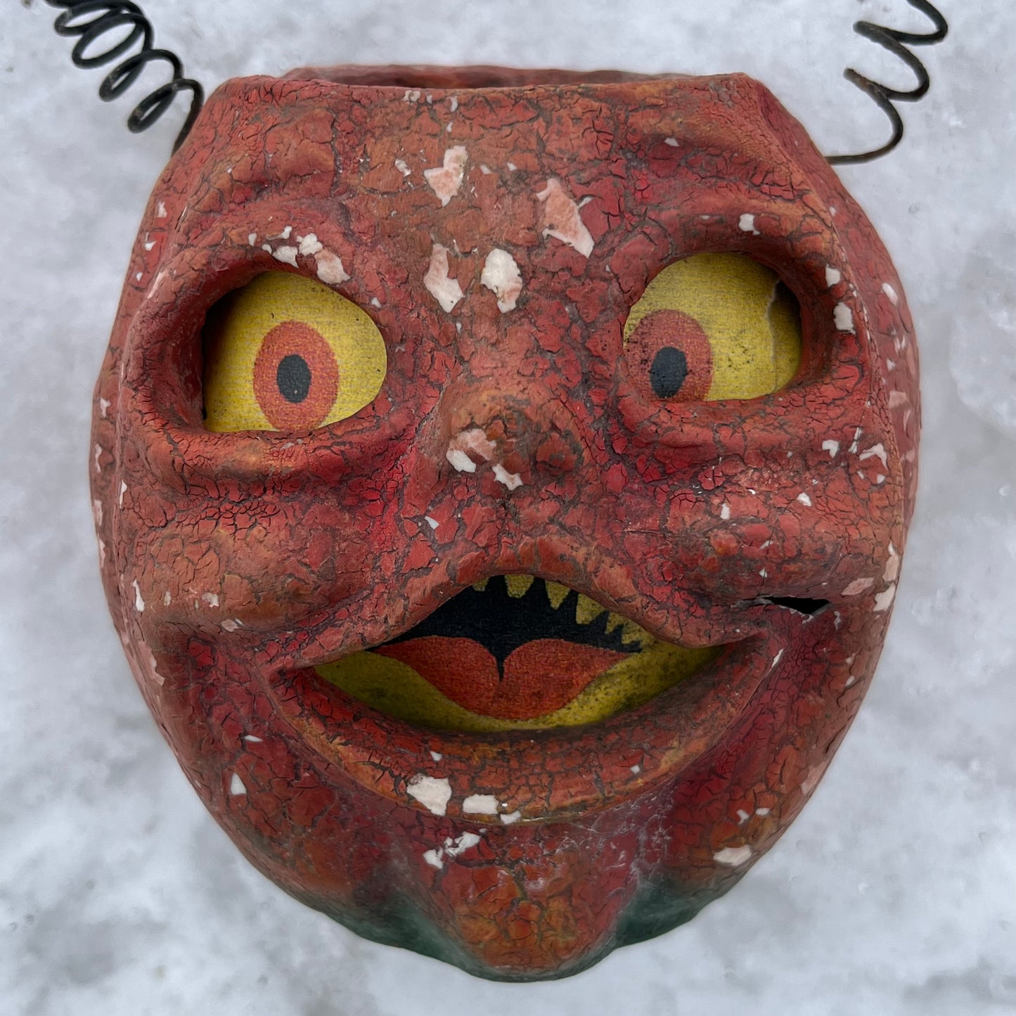 Vintage Paper mache pumpkin head.